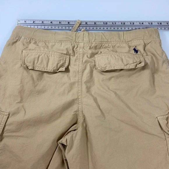 Polo‎ Ralph Lauren Boys Cargo Shorts Beige Drawstring Waist Size XL18 /20 - Picture 6 of 9